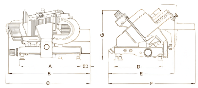 Cortadora De Fiambres Industrial Mg-300 Braher - Imagen 2