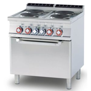 cocina-electrica-industrial-4-fuegos-con-horno-electrico-cf4-98et-lotus