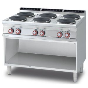 cocina-electrica-industrial-6-fuegos-con-mueble-abierto-pc-912et-lotus