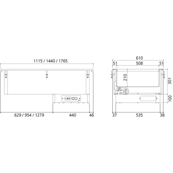Baño María Industrial Eléctrico Encastrable Cbms-511