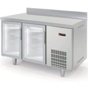 Mesa Refrigerada Industrial 2 Puertas de Cristal FACH-150PC