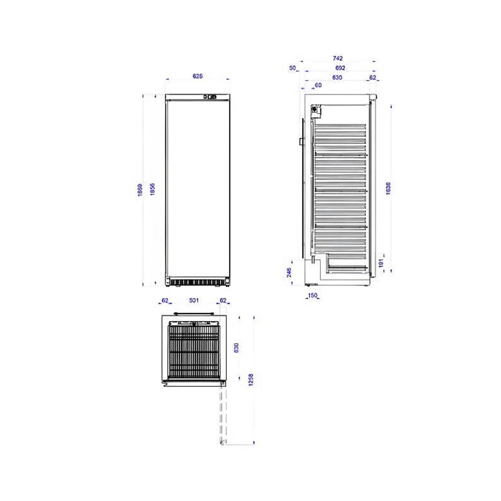 Armario Refrigerado Industrial Aps-261 Edenox - Imagen 2
