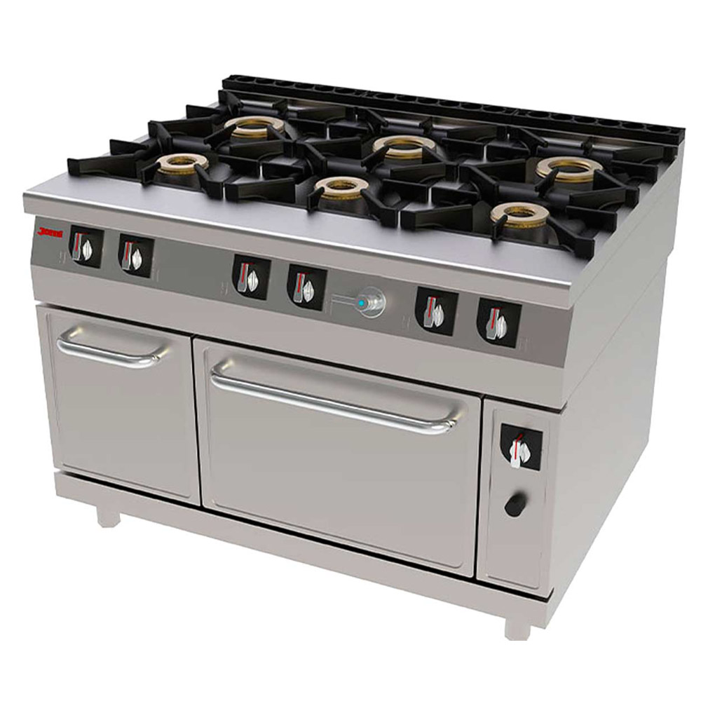 cocina-industrial-a-gas-con-horno-6-fuegos-611-chef-jemi