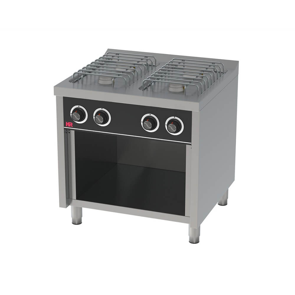 Cocina BASIC A Gas 4 Fuegos Con Estante CB4F750E HR FAINCA