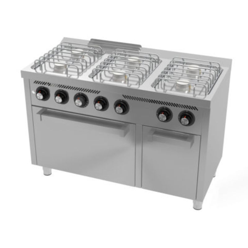 cocina-a-gas-con-horno-6-quemadores-cb6f600h-hr-fainca