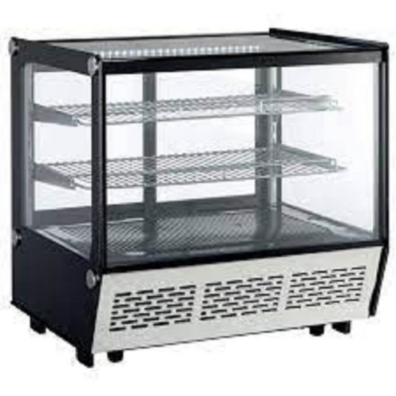 Vitrina-Expositora-Refrigerada-Sobremesa-Industrial-4-Caras-De-Cristal-XCW120Z-Clima-Hostelería