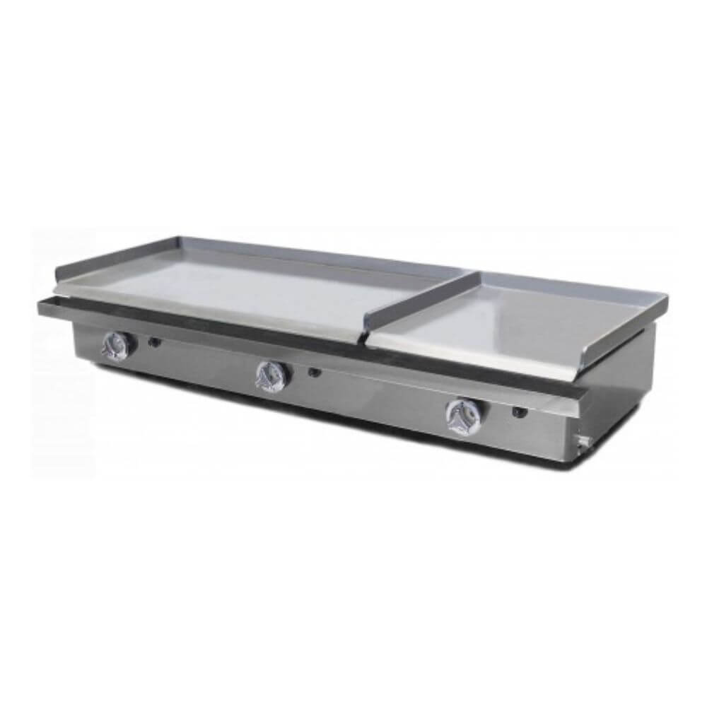 Plancha A Gas Industrial Acero Laminado Serie Duo PG80+40 Maiser