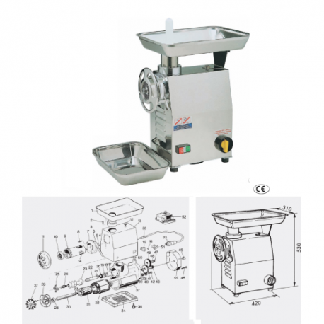 Picadora de carne 22TR.IXM EUTRON