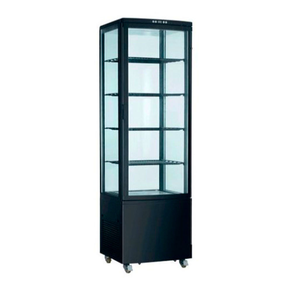 Vitrina-Vertical-Industrial-Negra-4-Caras-De-Cristal-RT-235B-Eutron