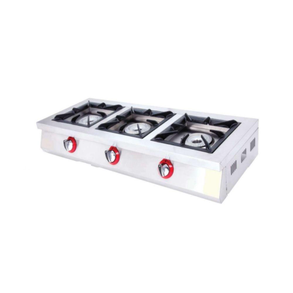 Cocina A Gas Sobremesa 3 Fuegos DRNLOS-3 EUTRON