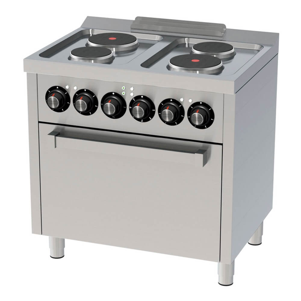 Cocina Eléctrica Con Horno 4 Quemadores CE4P600H HR FAINCA