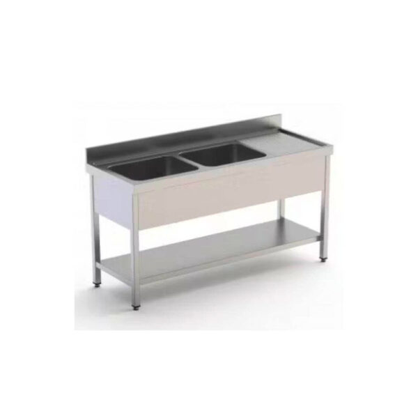 fregadero-industrial-2-cubas-escurridor-gama-700-con-estante