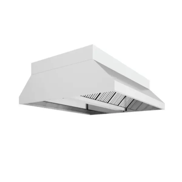 CAMPANA CON  PLENUM CENTRAL 3200X1500X750 AISI 304 INDUTRIAL CON EXTINCION DE INCENDIOS