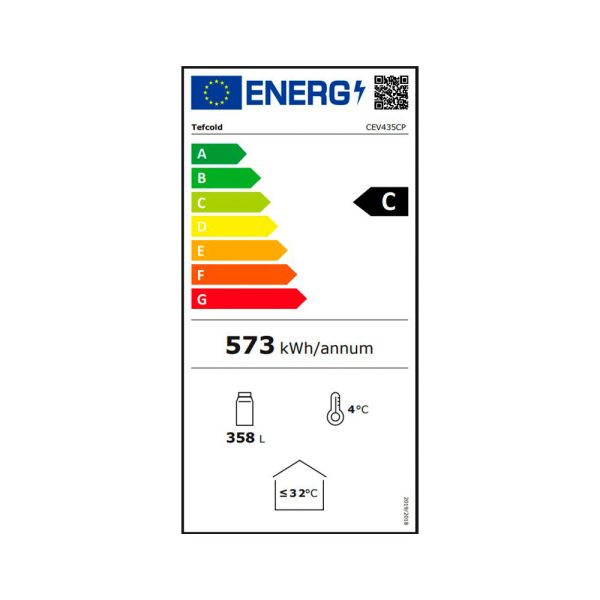Armario Enfriador De Botellas Industrial Cev435cp Black Tefcold - Imagen 5