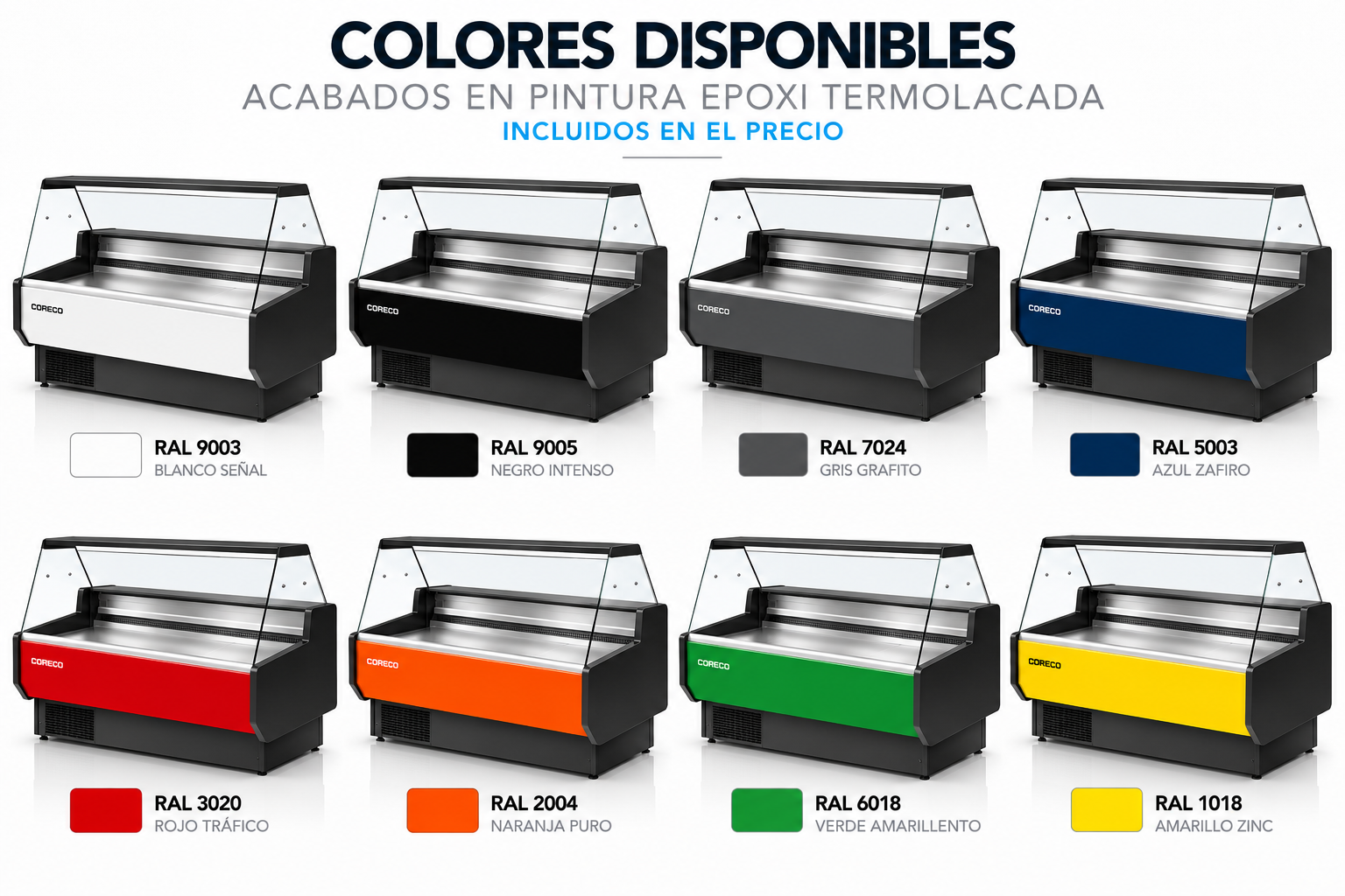 Vitrina Expositora Refrigerada Industrial Cved-8-30-r Coreco - Imagen 4