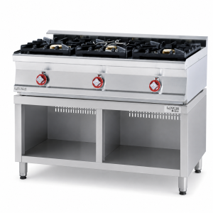 Cocina Industrial A Gas Modular 3 Fuegos Pc3t-M612 Lotus