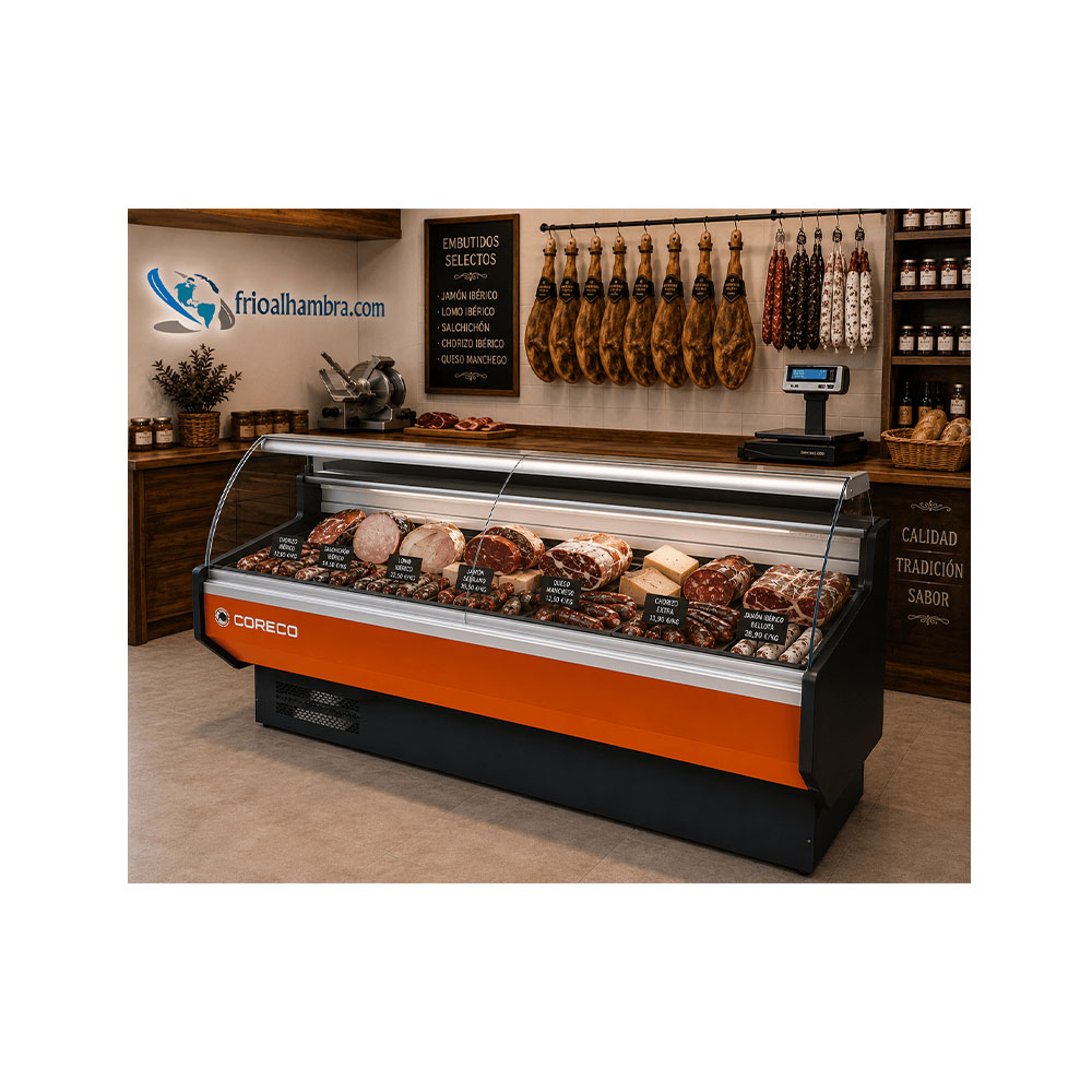 Vitrina Expositora Refrigerada Cristal Curvo Cevd-9-10-C Coreco - Imagen 2
