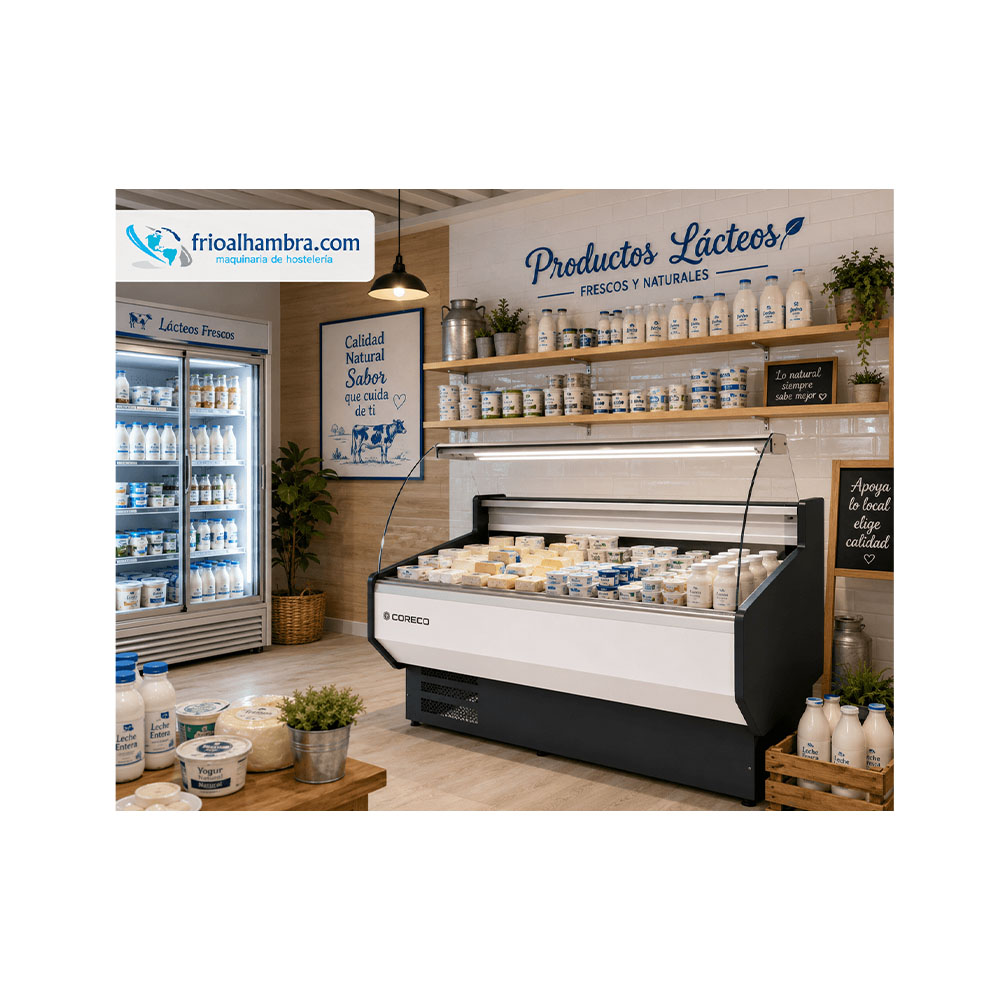 Vitrina Expositora Refrigerada Cristal Curvo Cevd-9-13-C Coreco - Imagen 2