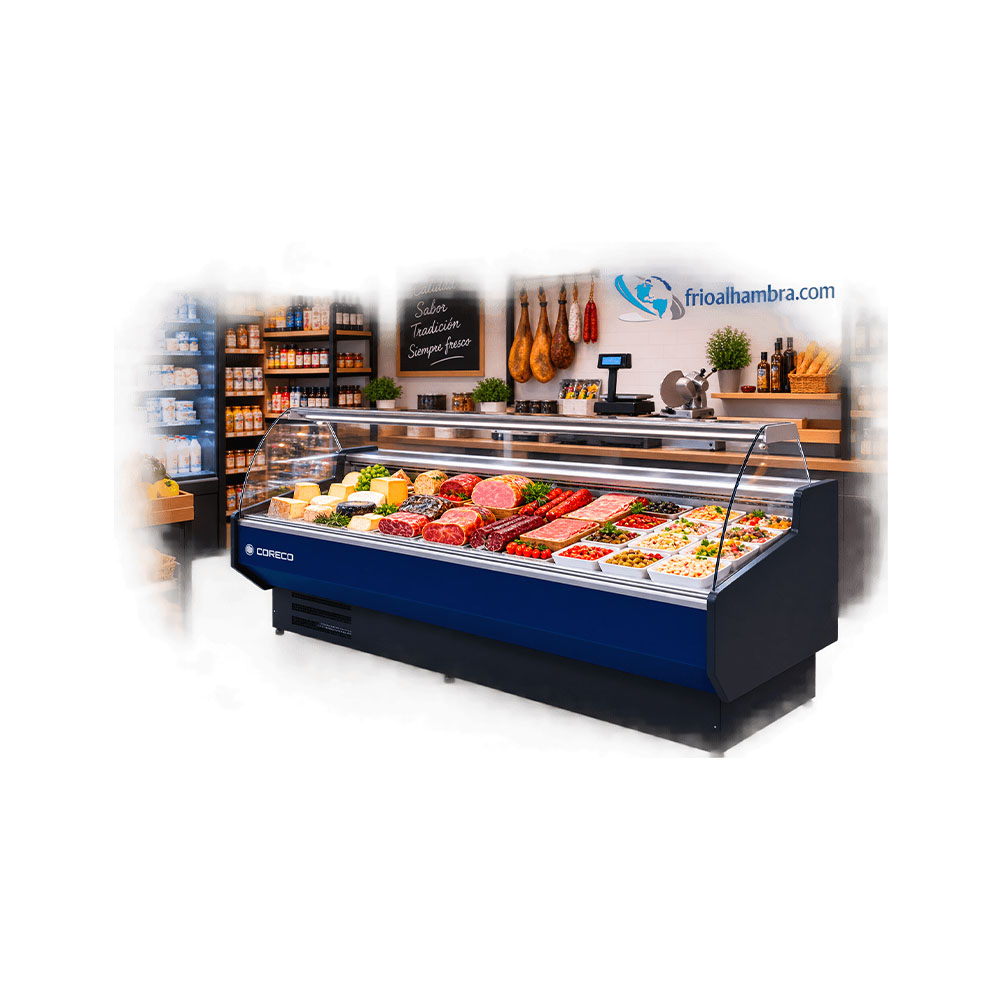 Vitrina Expositora Refrigerada Cristal Curvo Cevd-9-25-c Coreco - Imagen 2